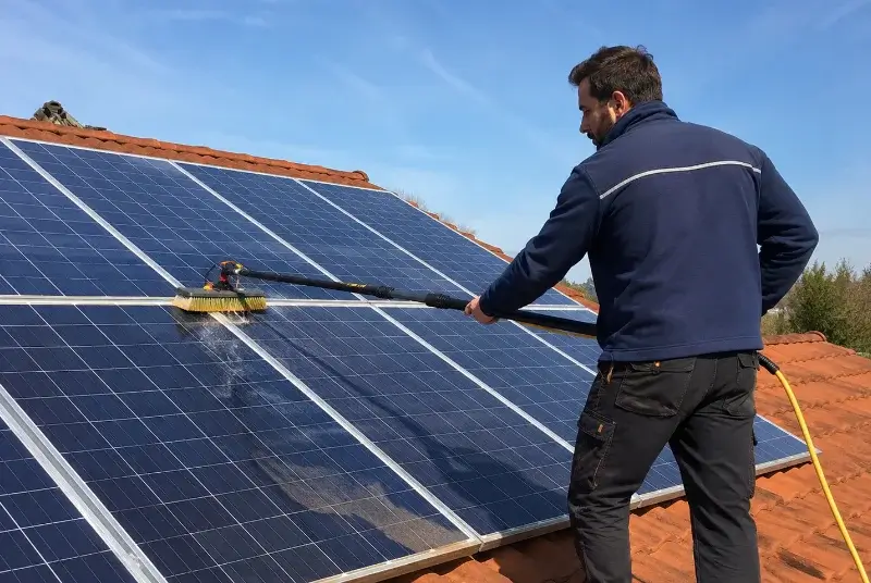 Nettoyage et entretien de panneaux solaires à Saint-Éloi